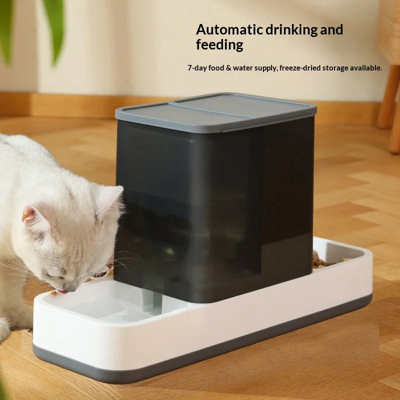 Small Automatic Pet Feeder Unplugged Mobile Water Dispenser for Cats and Dogs Plastic Drinking Water Artifact with Box Packing
