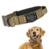 Tactical Dog Collar with AirTag Holder – Waterproof, Adjustable for Medium & Large Dogs