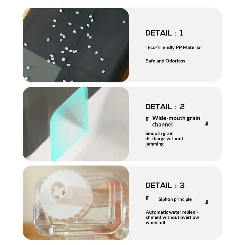 Small Automatic Pet Feeder Unplugged Mobile Water Dispenser for Cats and Dogs Plastic Drinking Water Artifact with Box Packing