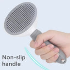 Self-Cleaning Pet Grooming Slicker Brush One-Click Hair Remover Comb Household Fur Cleaning Care For All Breeds Dogs Cats Pet