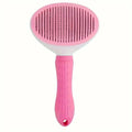 Self Cleaning Slicker Brush for Cats Dogs, One-click Pet Hair Remover Comb, Shedding Grooming Brush with Retractable Needles