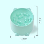 Slow Feeder Dog Cat Bowl, Anti-Choking & Neck Support Design - Puzzle Food Dish for Fast Eaters, Pet Supplies to Prevent Bloat