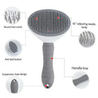 Self-Cleaning Pet Grooming Slicker Brush One-Click Hair Remover Comb Household Fur Cleaning Care For All Breeds Dogs Cats Pet