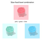 Slow Feeder Dog Cat Bowl, Anti-Choking & Neck Support Design - Puzzle Food Dish for Fast Eaters, Pet Supplies to Prevent Bloat