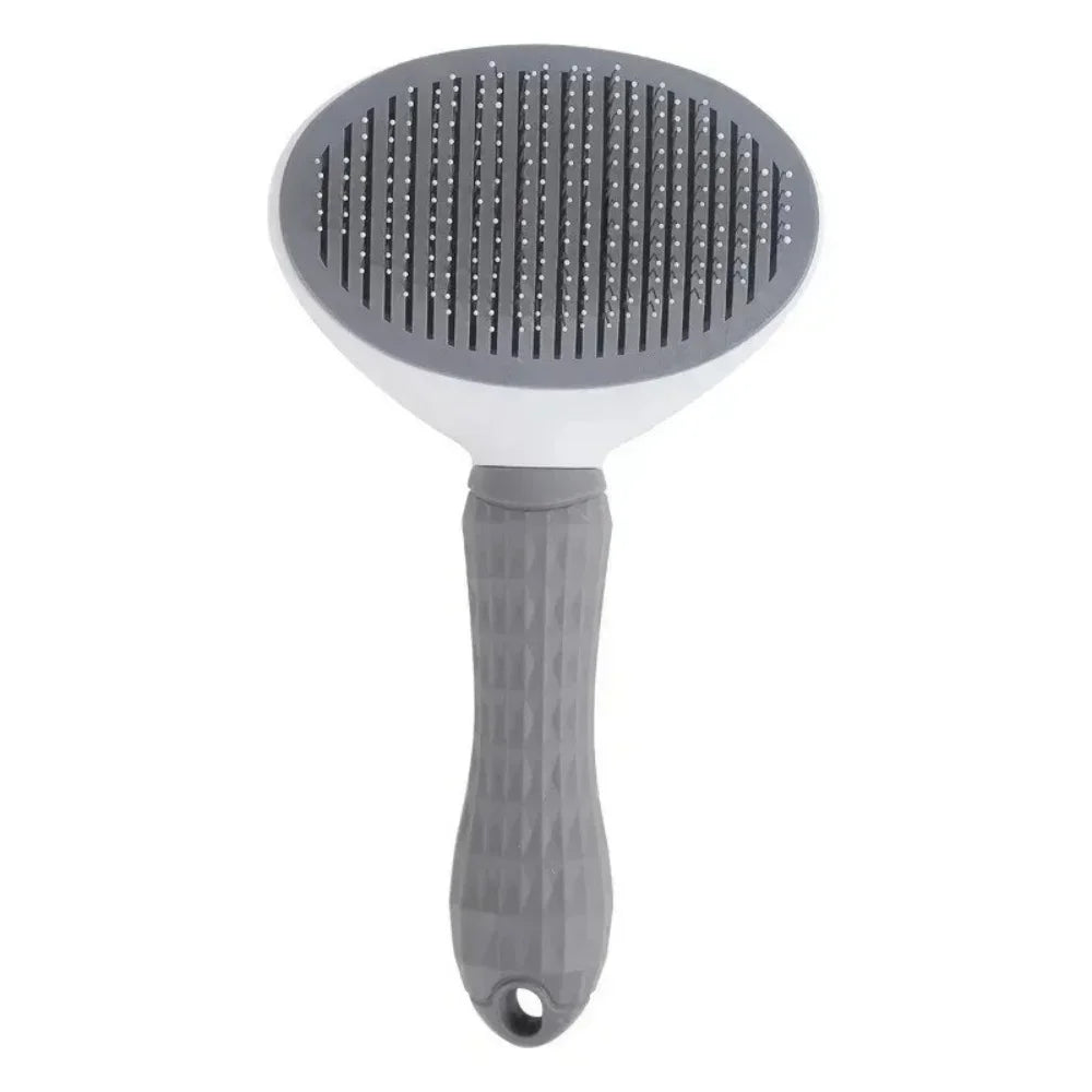 Self-Cleaning Pet Grooming Slicker Brush One-Click Hair Remover Comb Household Fur Cleaning Care For All Breeds Dogs Cats Pet